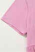 Effortless Solid High Waist Pocketed Short Sleeve Maxi T Shirt Dress